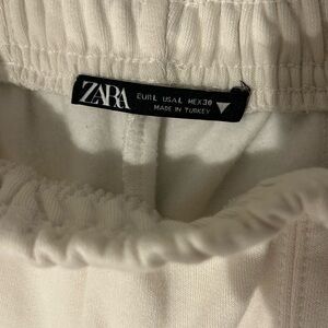 Zara Cream Ribbed Trousers